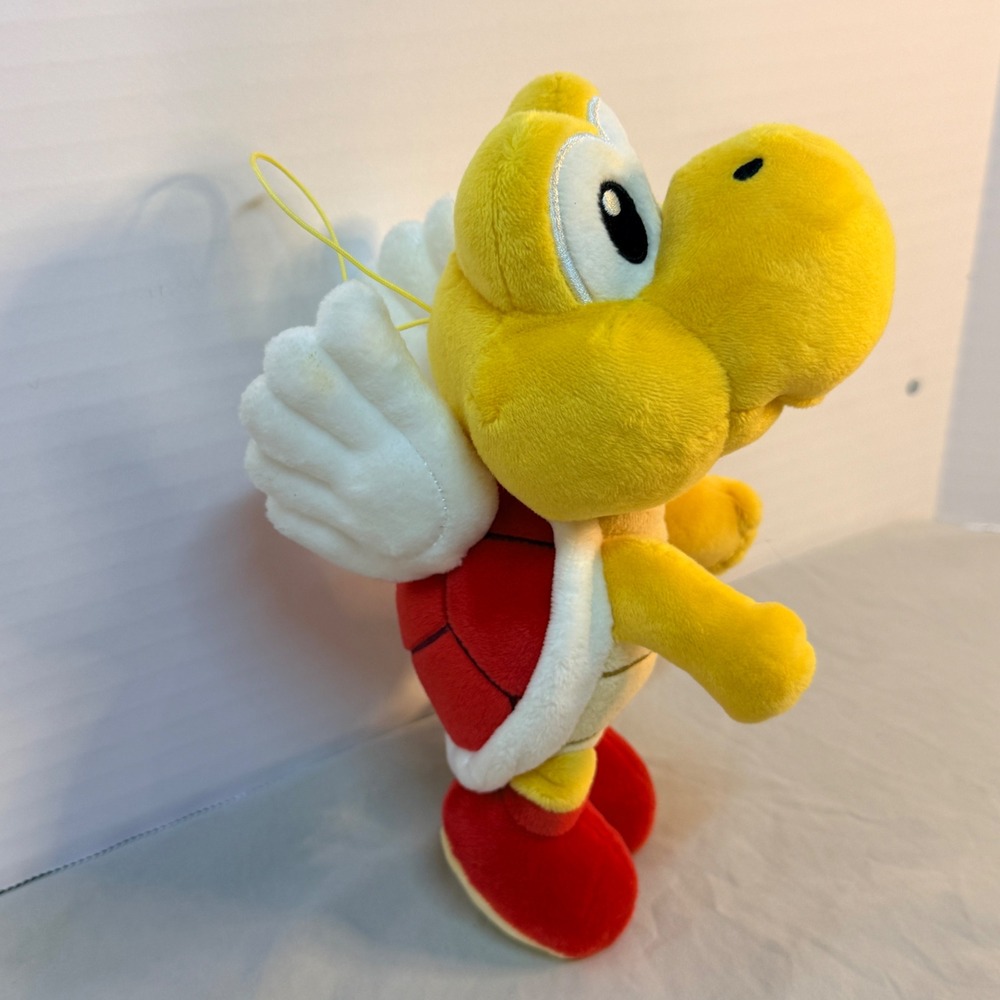 Nintendo Super Mario Paratroopa Plush Red Shell Little Buddy Yellow Koopa 8.5" - Picture 2 of 7